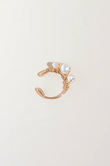 Cuff and Pearl - Valentina New York - cuff earring