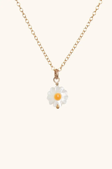 Daisy Mother of Pearl Necklace - Valentina New York - dainty