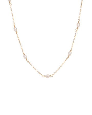 Freya Pearl Necklace - Valentina New York - chocker necklace