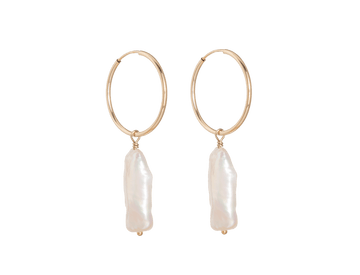 Samira Pearl Hoops - Valentina New York - dainty