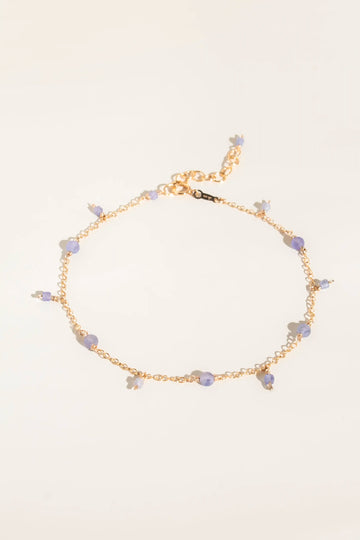 Serenity Tanzanite Anklet - Valentina New York - ankle bracelet