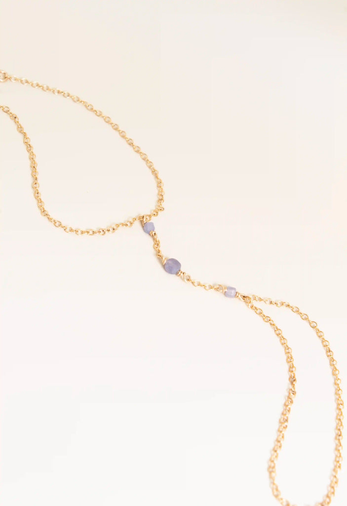 Tanzanite Handchain - Valentina New York - dainty