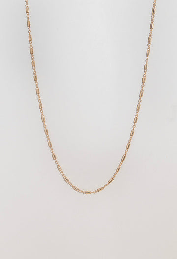 Bar and Link Chain necklace - Valentina New York - Chocker 14" - chain chocker