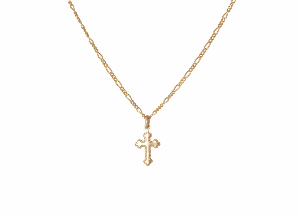 Cross Necklace - Valentina New York - 16 In - cross necklace