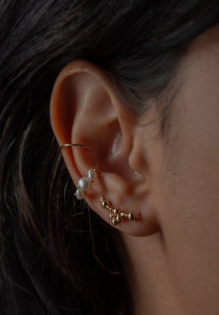 Cuff and Pearl - Valentina New York - cuff earring