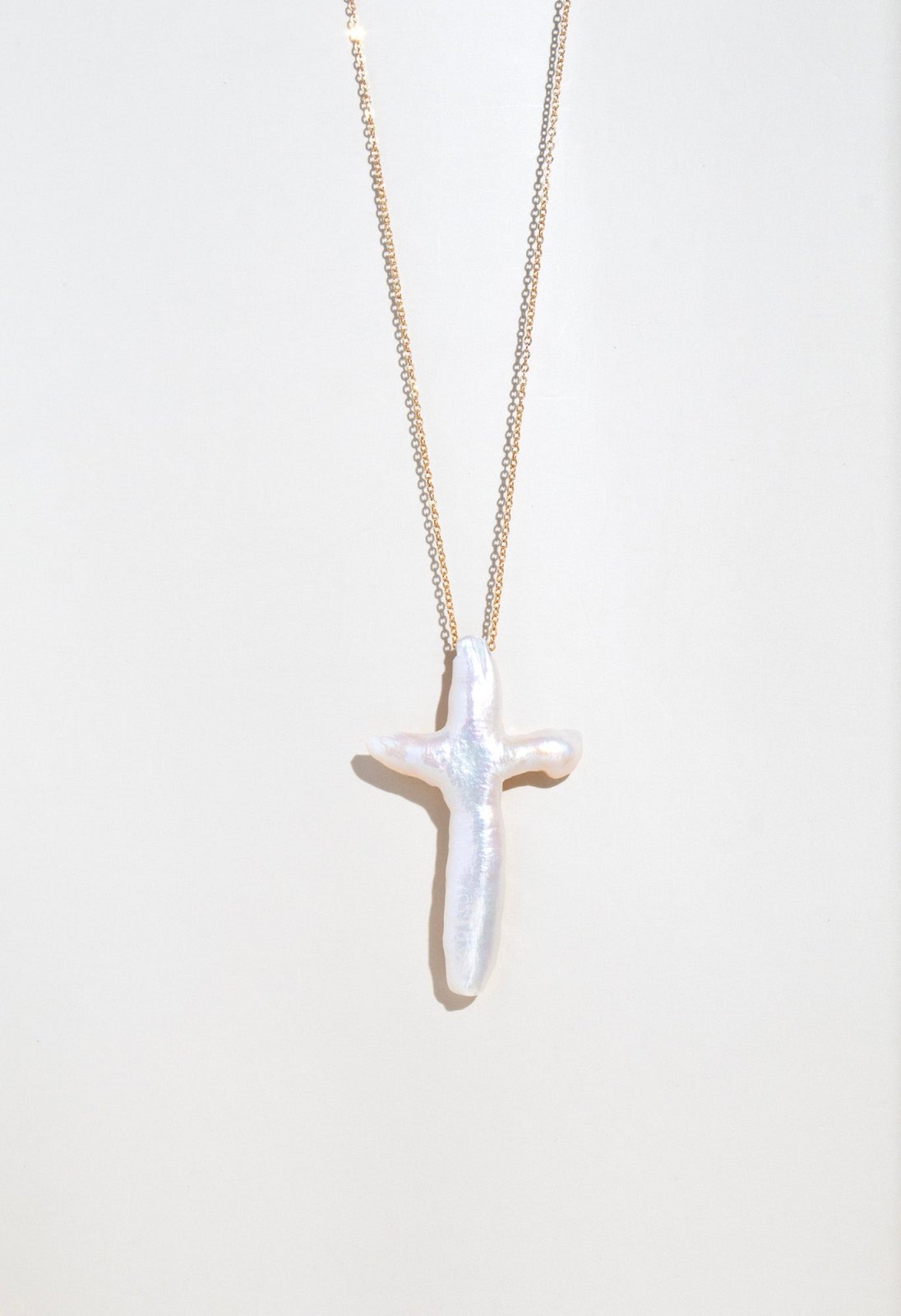 ★ENGBROX★ silver925 belief cross pearl necklace EBNL24053S evangeline-pearl-cross-