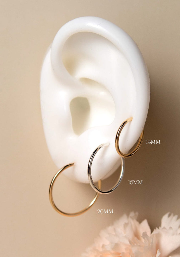 Infinity hoops 20MM - Valentina New York - Gold-filled - dainty jewelry