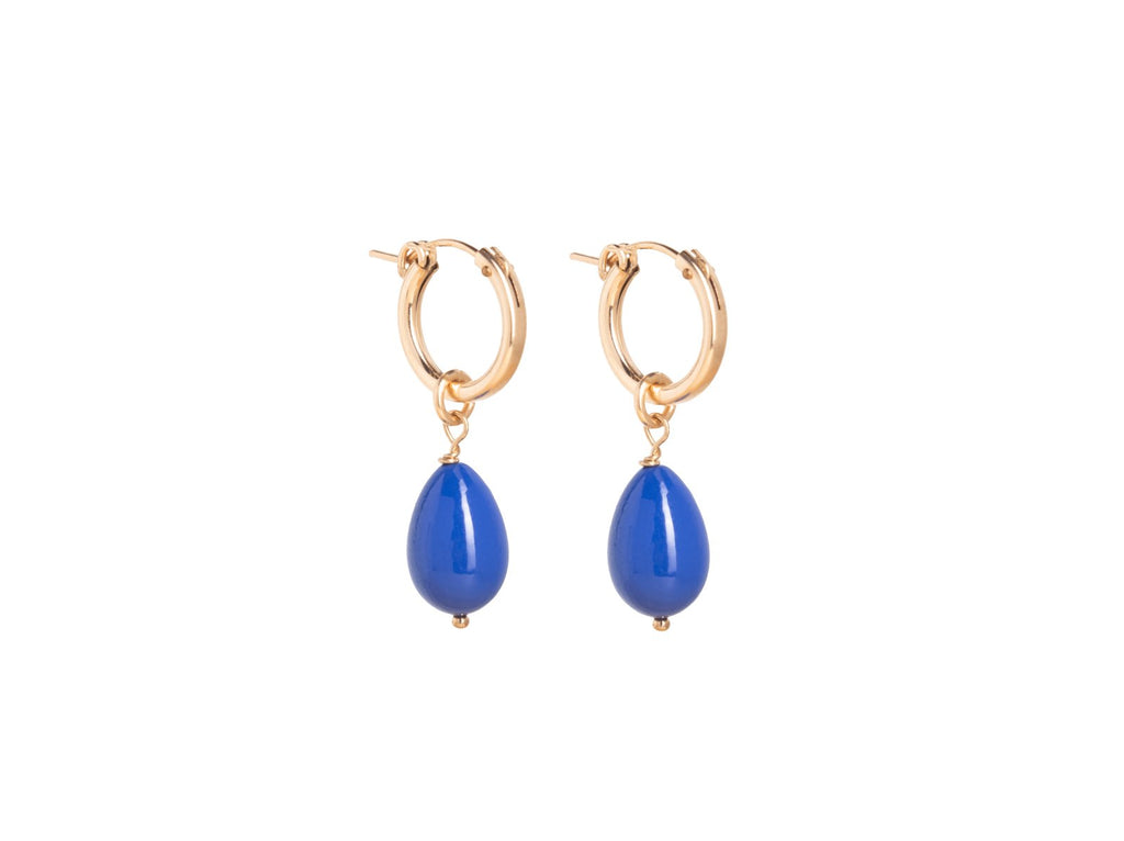 Isla Earrings - Valentina New York - Royal blue - blue earrings