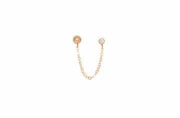 Mia double Studs Gold filled - Valentina New York - Single Earring - ball earrings