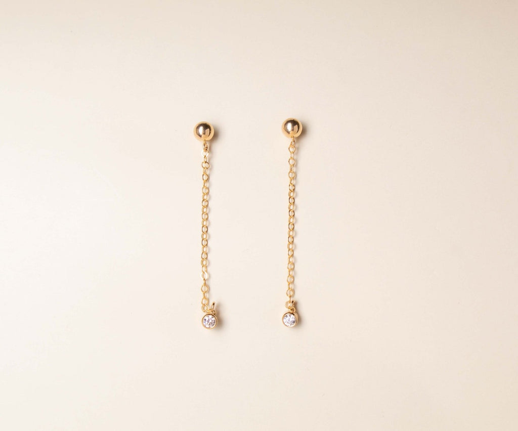 Mia double Studs Gold filled - Valentina New York - Single Earring - ball earrings