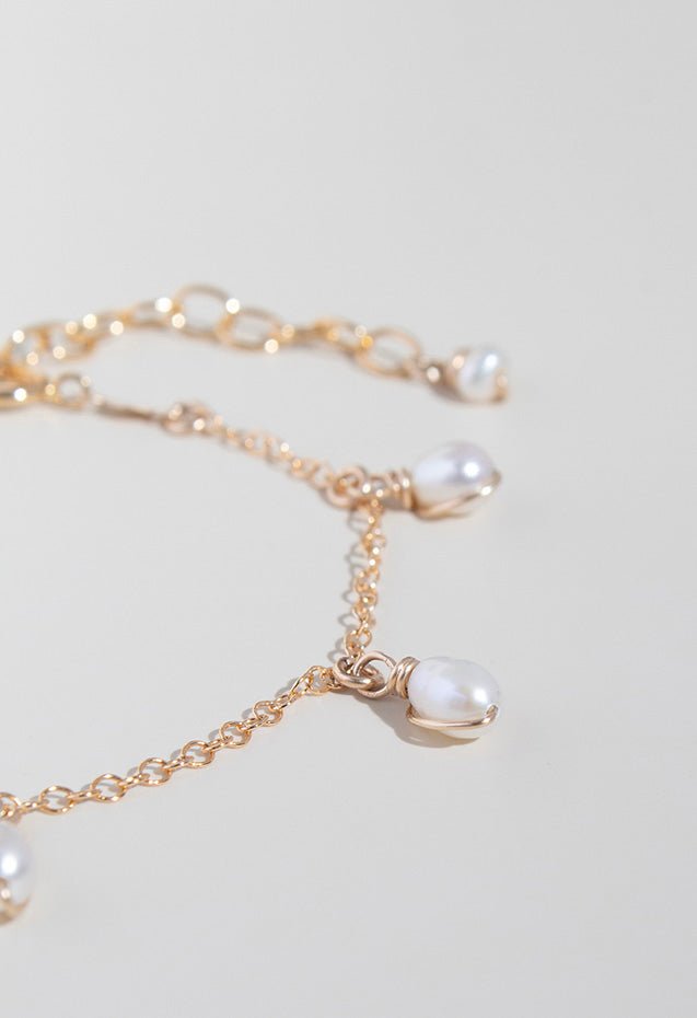 Pearl Droplet Bracelet - Valentina New York - bracelet