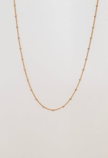 Satellite Chain necklace | Gold-filled - Valentina New York - Chocker 14" - dainty necklace