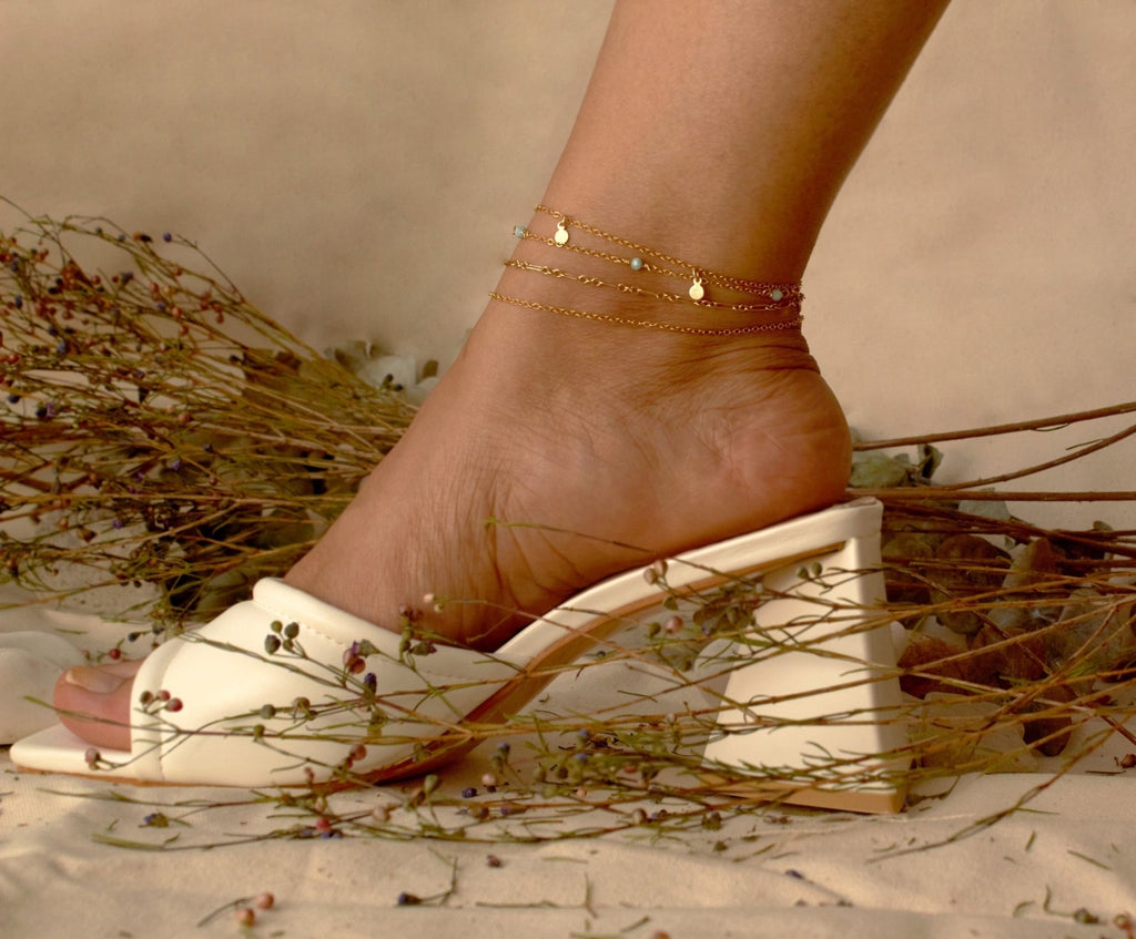 Simple Chain Anklet - Valentina New York - 9-10in - ankle bracelet
