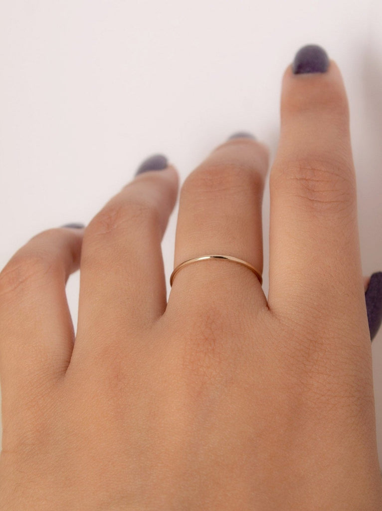 Simple ring band - Valentina New York - 3 (perfect for midi) - gold filled ring