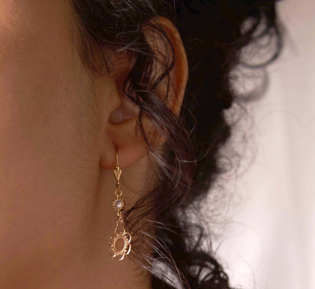 Stella Pearl Earrings - Valentina New York - cubic zirconia