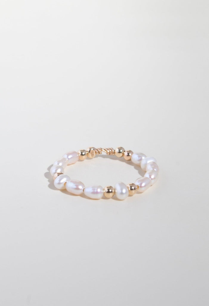 Sybella Pearl Ring - Valentina New York - 5 - beaded ring