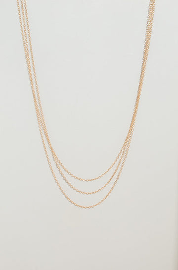 Triple chain Necklace - Valentina New York - chain necklace